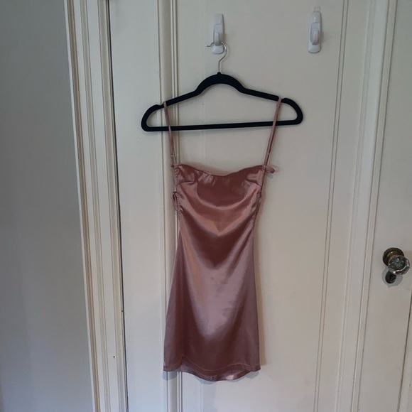 Pink Satin Dress - Picture 2 of 5